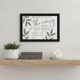 The Crazy is Real Black Framed Print Wall Art