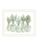 Simply Sage White Framed Print Wall Art