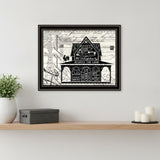 Y'ALL BLESSED FARMHOUSE Black Framed Print Wall Art