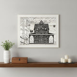 Y'ALL BLESSED FARMHOUSE White Framed Print Wall Art