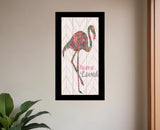 You are so loved Flamingo Black Framed Wall Art