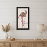 You are so loved Flamingo Black Framed Wall Art