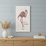 You are so loved Flamingo White Framed Wall Art