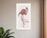 You are so loved Flamingo White Framed Wall Art
