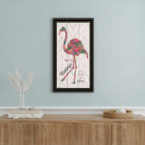 Be A Flamingo Black Framed Wall Art