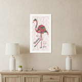 Be A Flamingo White Framed Wall Art
