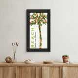 Beach Take Me There Black Framed Print Wall Art