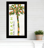 Beach Take Me There Black Framed Print Wall Art
