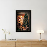 Naughty Or Nice Black Framed Print Wall Art