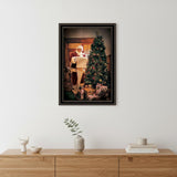 Naughty Or Nice Black Framed Print Wall Art