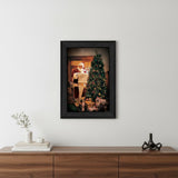 Naughty Or Nice Black Framed Print Wall Art