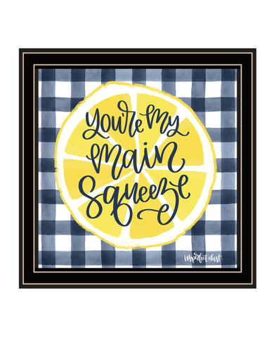 Main Squeeze Black Framed Print Wall Art