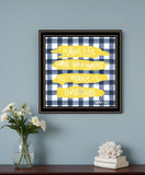 Make Lemonade Black Framed Print Wall Art