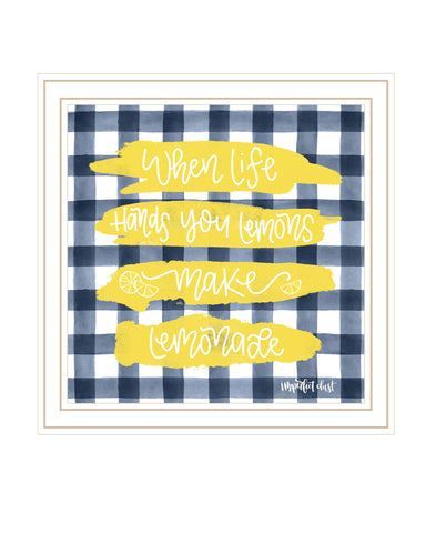 Make Lemonade White Framed Print Wall Art