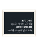 Grateful For Everything White Framed Print Wall Art
