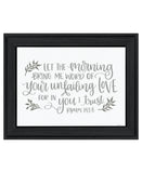 Your Unfailing Love Black Framed Print Wall Art