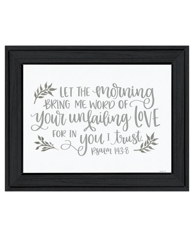 Your Unfailing Love Black Framed Print Wall Art