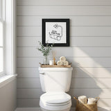 Empty Toilet Paper Roll Black Framed Print Wall Art