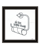 Empty Toilet Paper Roll Black Framed Print Wall Art