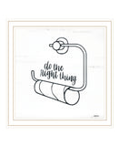 Empty Toilet Paper Roll White Framed Print Wall Art