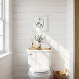 Empty Toilet Paper Roll White Framed Print Wall Art