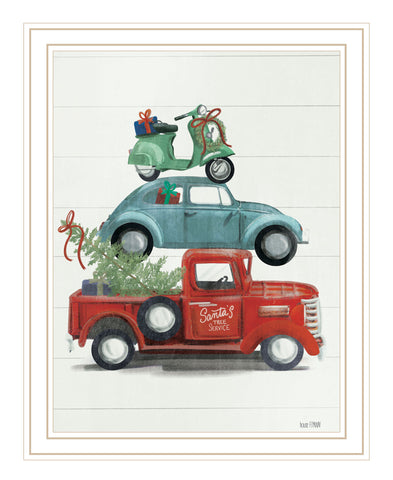 Holiday Travels White Framed Print Wall Art