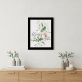 Everything Bloom Black Framed Print Wall Art