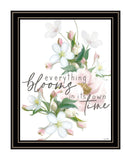 Everything Bloom Black Framed Print Wall Art