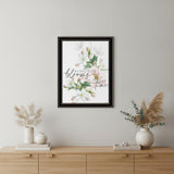 Everything Bloom Black Framed Print Wall Art