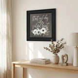 Grateful Heart Black Framed Print Wall Art