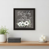 Grateful Heart Black Framed Print Wall Art