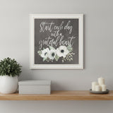 Grateful Heart White Framed Print Wall Art
