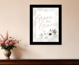 Grace Upon Grace Black Framed Print Wall Art