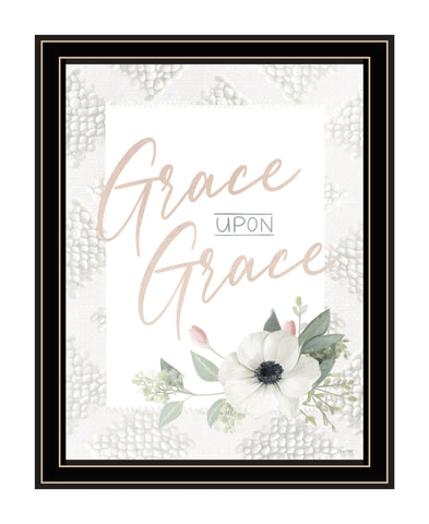 Grace Upon Grace Black Framed Print Wall Art