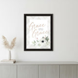 Grace Upon Grace Black Framed Print Wall Art