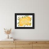 Take Me Where Summer Never Ends Black Framed Print Wall Art