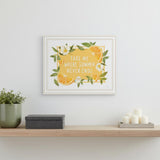 Take Me Where Summer Never Ends White And Gold Framed Print Wall Art