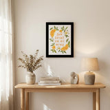 Sun Shine on My Mind Black Framed Print Wall Art