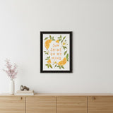 Sun Shine on My Mind Black Framed Print Wall Art