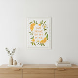 Sun Shine on My Mind White Framed Print Wall Art