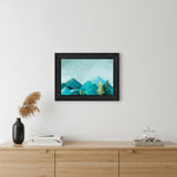 Adventure Awaits Black Framed Print Wall Art