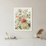 Summer Wildflowers For You White Framed Print Wall Art