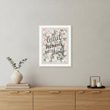 Collect Moments Not Things White Framed Print Wall Art