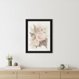 BOHEMIAN BOUQUET Black Framed Print Wall Art