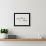 Good Things Are Coming Black Framed Print Wall Art