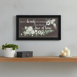 Love At Home Black Framed Print Wall Art