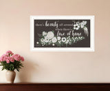 Love At Home White Framed Print Wall Art