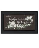 Together They Built Black Framed Print Wall Art