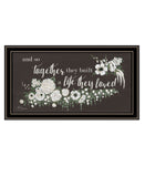 Together They Built Black Ridged Framed Print Wall Art