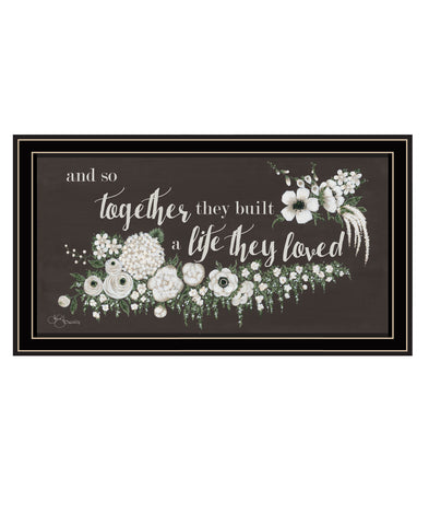 Together They Built Black Ridged Framed Print Wall Art